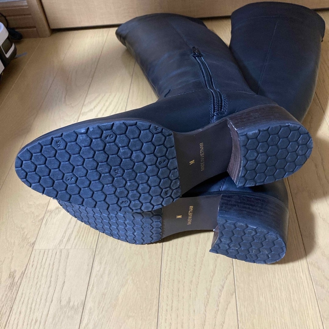 kumikyoku（組曲）(クミキョク)の組曲　ブラック　ロングブーツ24.0センチ　未使用 レディースの靴/シューズ(ブーツ)の商品写真