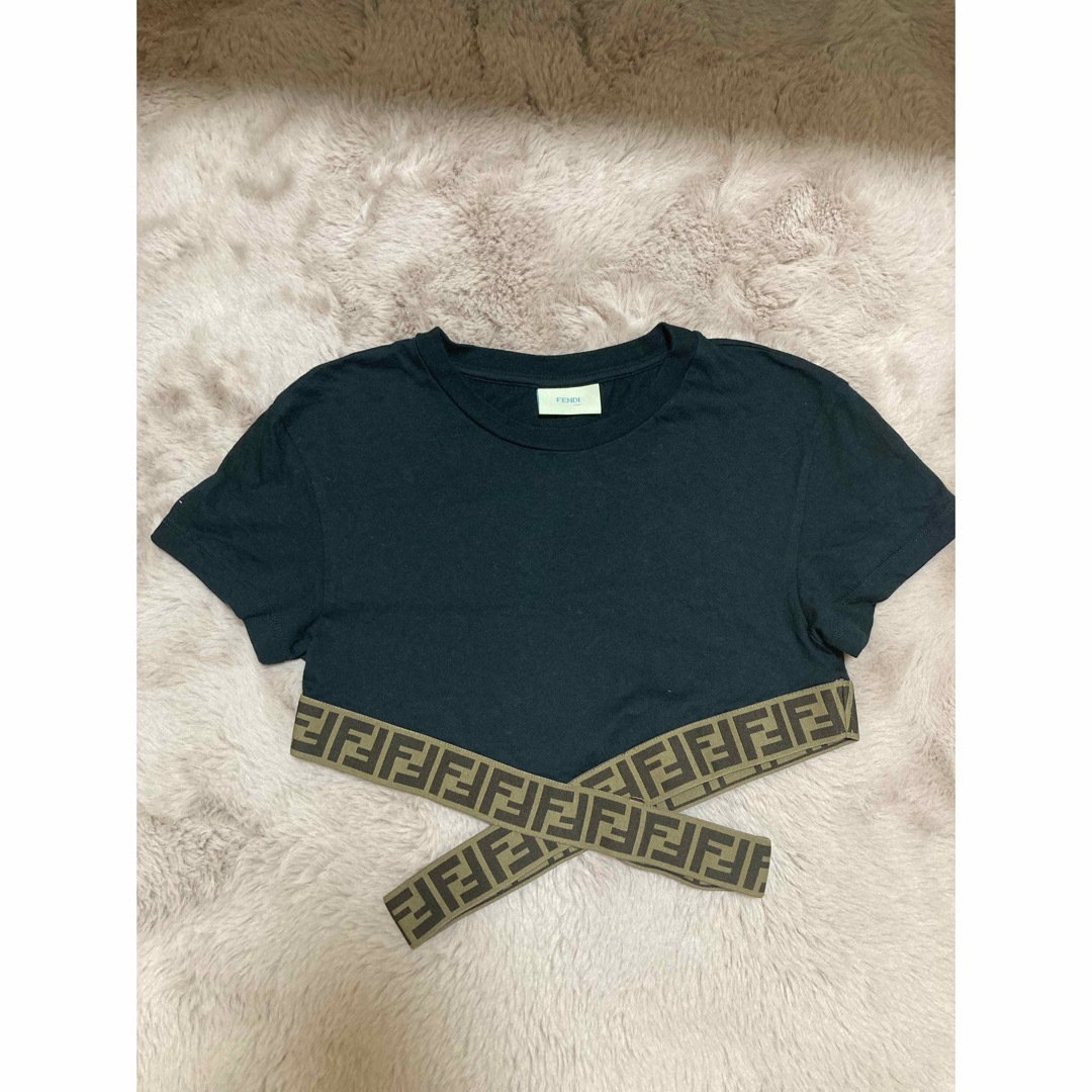 FENDI(フェンディ)のFENDI FFロゴ　ストラップ　Tシャツ メンズのトップス(Tシャツ/カットソー(半袖/袖なし))の商品写真