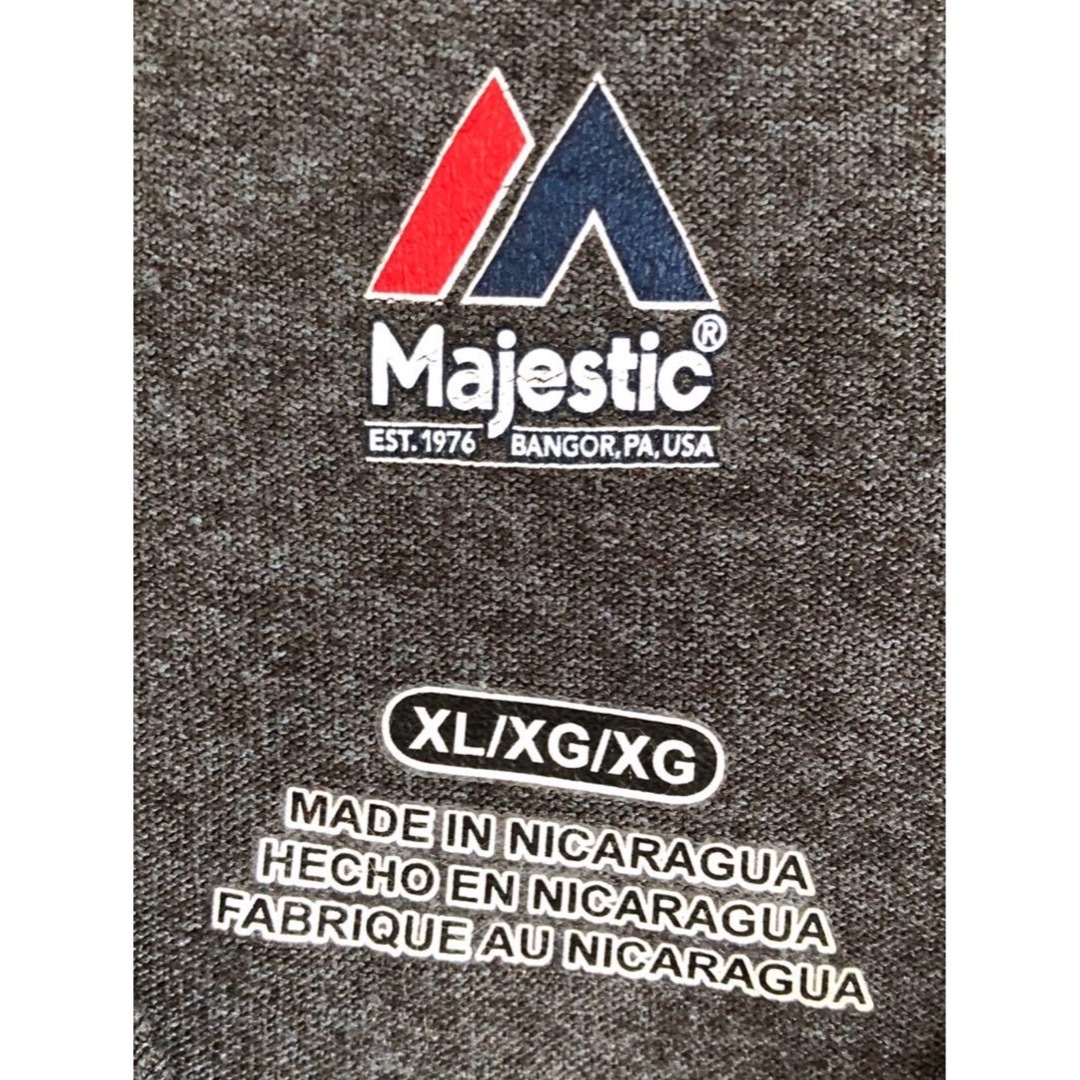 Majestic(マジェスティック)のMLB　ヤンキース　エルズベリー　22　Tシャツ　XL　グレー　USA古着 メンズのトップス(Tシャツ/カットソー(半袖/袖なし))の商品写真