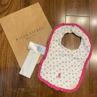 ラルフローレン(Ralph Lauren)のラルフローレン　スタイ　タグ付き　未使用品　女の子　(ベビースタイ/よだれかけ)