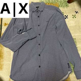 アルマーニエクスチェンジ(ARMANI EXCHANGE)のA|X ARMANI EXCHANGE シャツ メンズ ネイビー XS(シャツ)