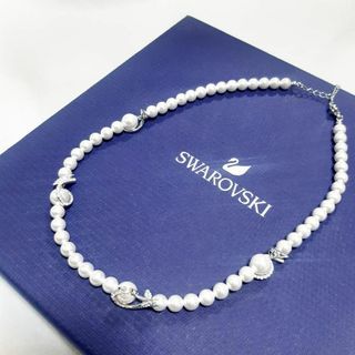 SWAROVSKI - 美品 スワロフスキー パール ストーン ネックレス