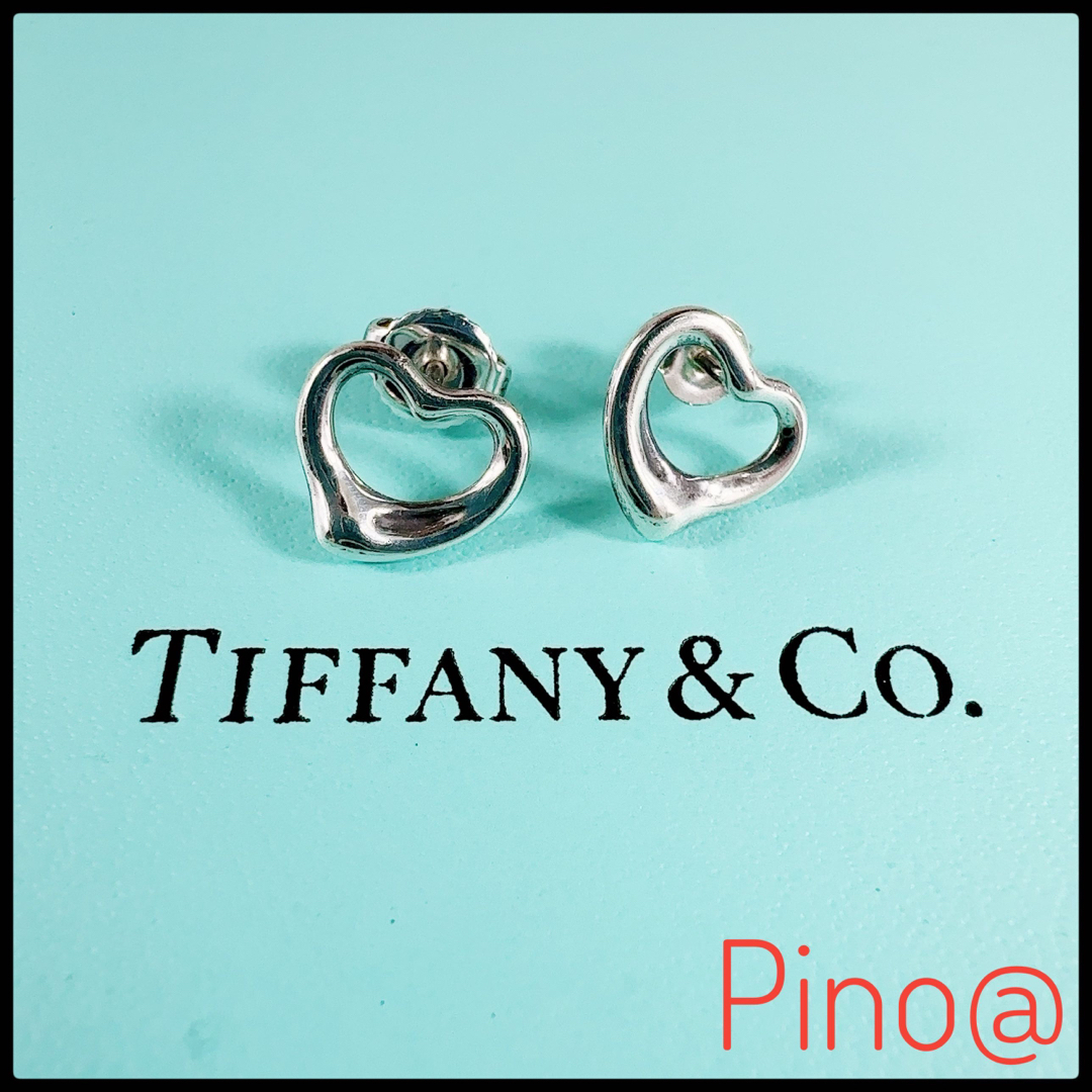 Tiffany & Co. - TIFFANY&Co ティファニー オープンハート ピアス 両耳