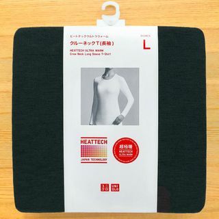 ユニクロ(UNIQLO)の超極暖 ヒートテックウルトラウォーム クルーネックT 長袖　黒色 L　ユニクロ(Tシャツ(長袖/七分))