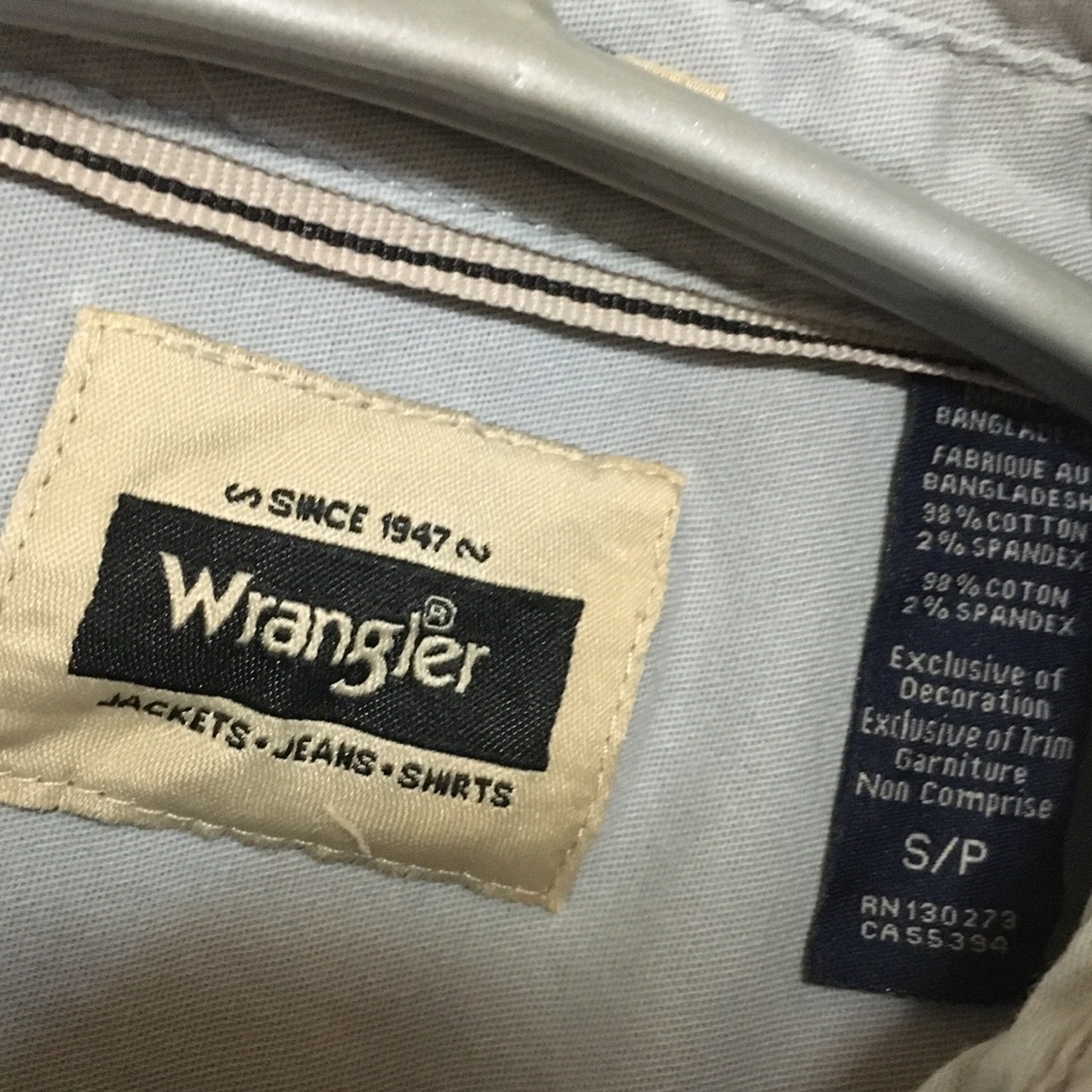 Wrangler(ラングラー)の【希少】ラングラー Wrangler 半袖シャツ S ワークシャツ 古着 メンズのトップス(シャツ)の商品写真