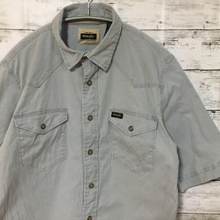 ラングラー(Wrangler)の【希少】ラングラー Wrangler 半袖シャツ S ワークシャツ 古着(シャツ)