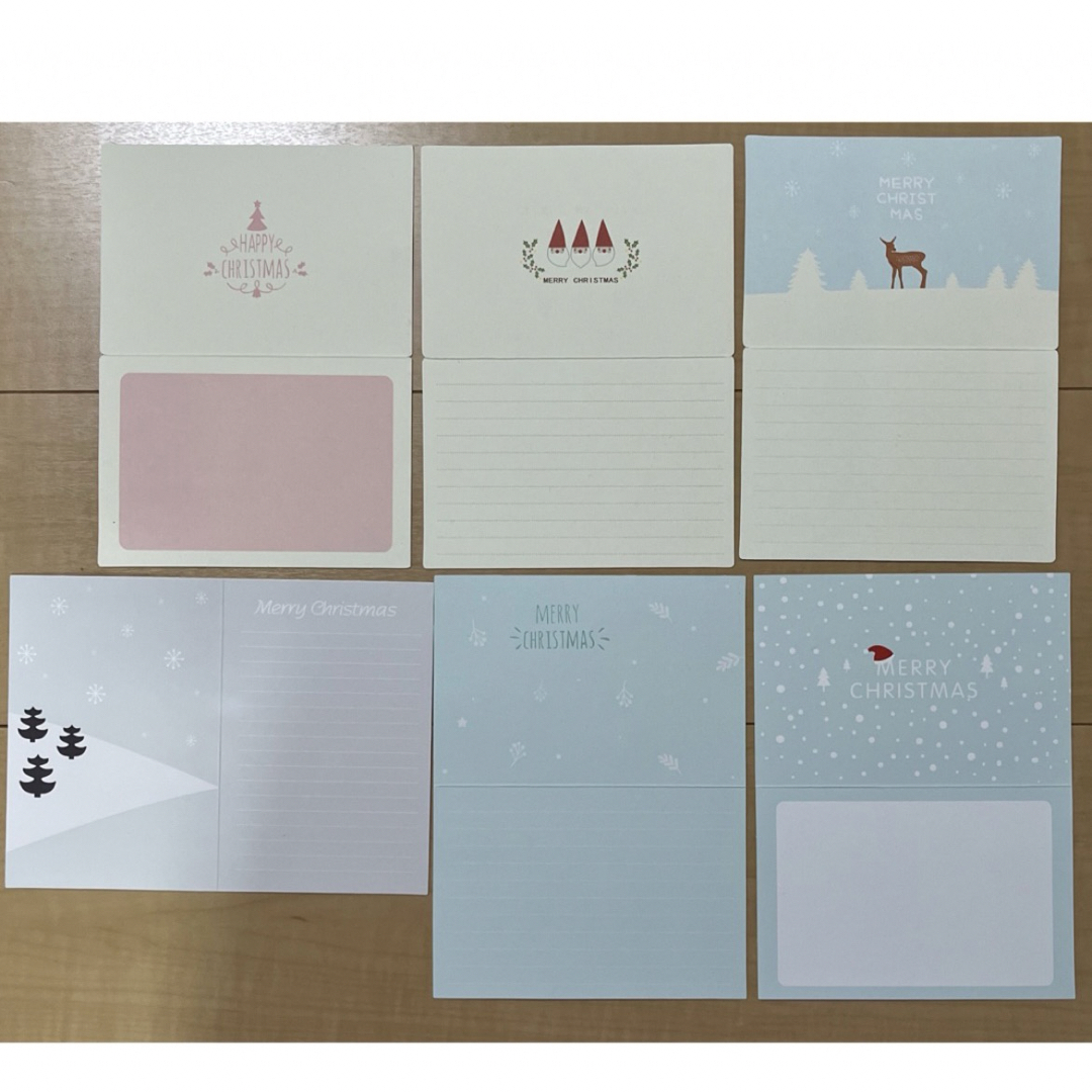 【送料込み】クリスマスカード・封筒 18枚セット ハンドメイドの文具/ステーショナリー(カード/レター/ラッピング)の商品写真