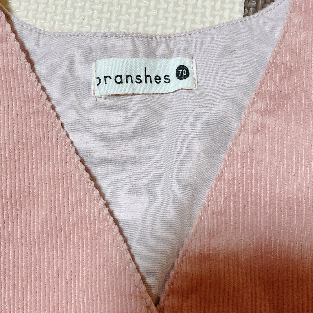 Branshes(ブランシェス)のワンピース♡70cm キッズ/ベビー/マタニティのベビー服(~85cm)(ワンピース)の商品写真