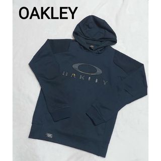 オークリー(Oakley)の美品☆オークリー OAKLEYスウェットパーカー M ネイビー(パーカー)