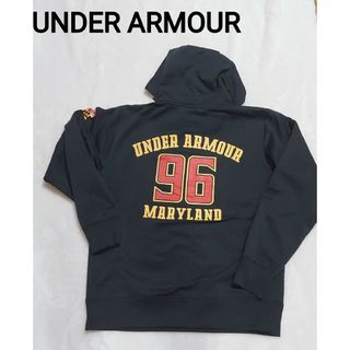 アンダーアーマー(UNDER ARMOUR)の極美品☆アンダーアーマー UNDER ARMOURパーカー M ネイビー(パーカー)