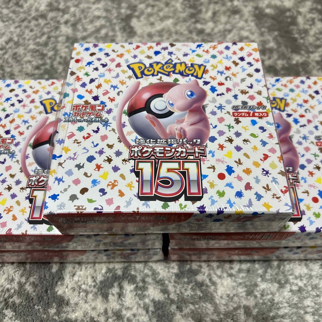 ポケモンカード151 シュリンク付き 5BOX