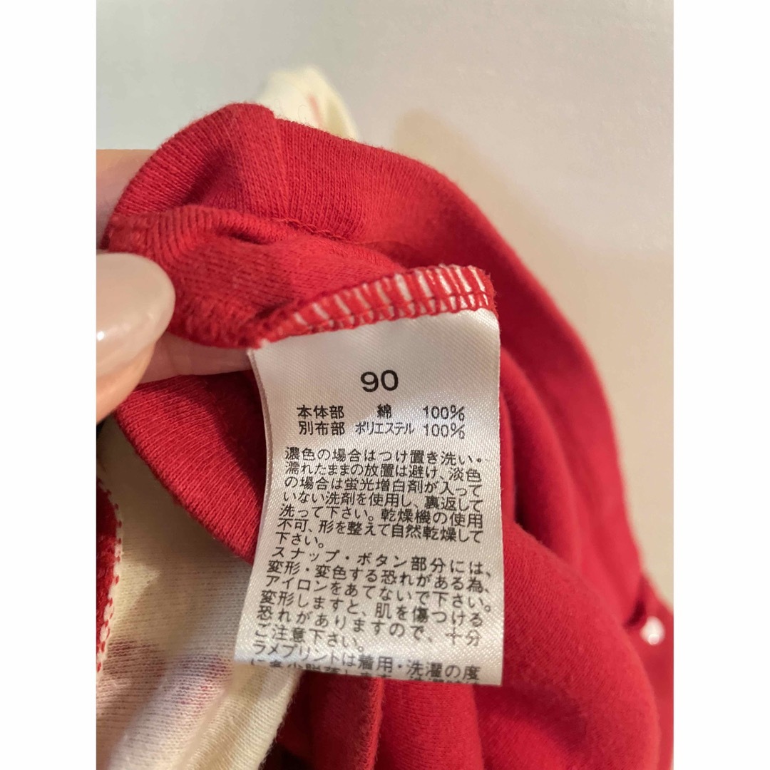 90cm 袴ロンパース　 キッズ/ベビー/マタニティのキッズ服女の子用(90cm~)(和服/着物)の商品写真