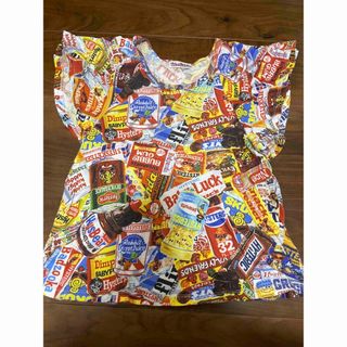 ヒステリックミニ(HYSTERIC MINI)のヒスミニ　総柄　お菓子柄　Tシャツ(Tシャツ/カットソー)