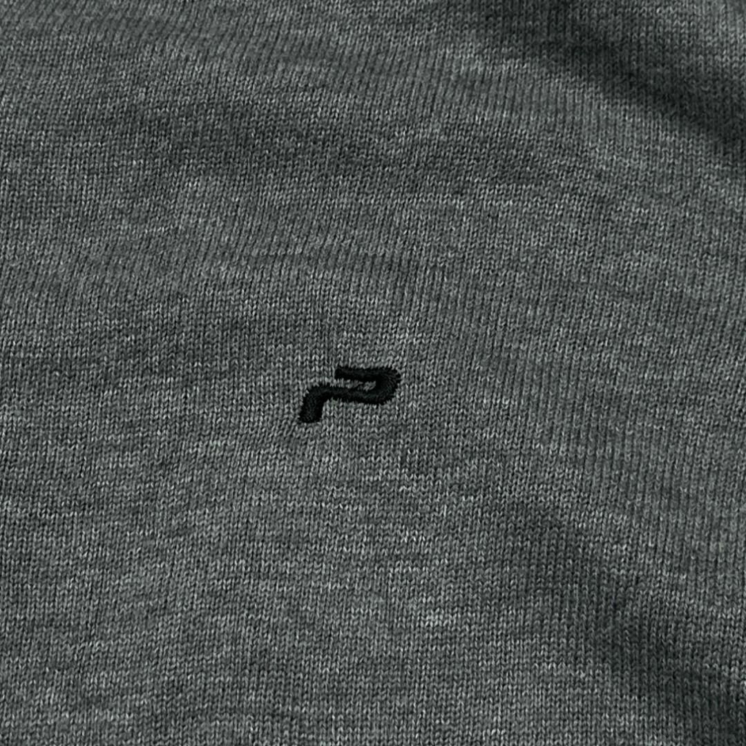 Peroni(ペローニ)のPeroni ペローニ ニットセーター Vネック 薄手 ロゴ刺繍 44Z メンズのトップス(ニット/セーター)の商品写真