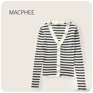 MACPHEE - MACPHEE トゥモローランド ハーフミラノリブ クロップド