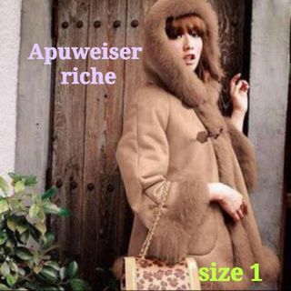 アプワイザーリッシェ(Apuweiser-riche)のApuweiser-riche ムートンケープコート フォックスファー 1(ダッフルコート)