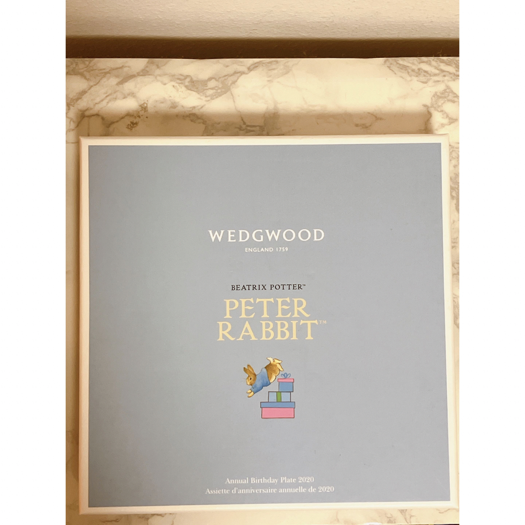 WEDGWOOD(ウェッジウッド)の美品　未使用　wedgwood ピーターラビット バースデープレート 2020年 インテリア/住まい/日用品のキッチン/食器(食器)の商品写真