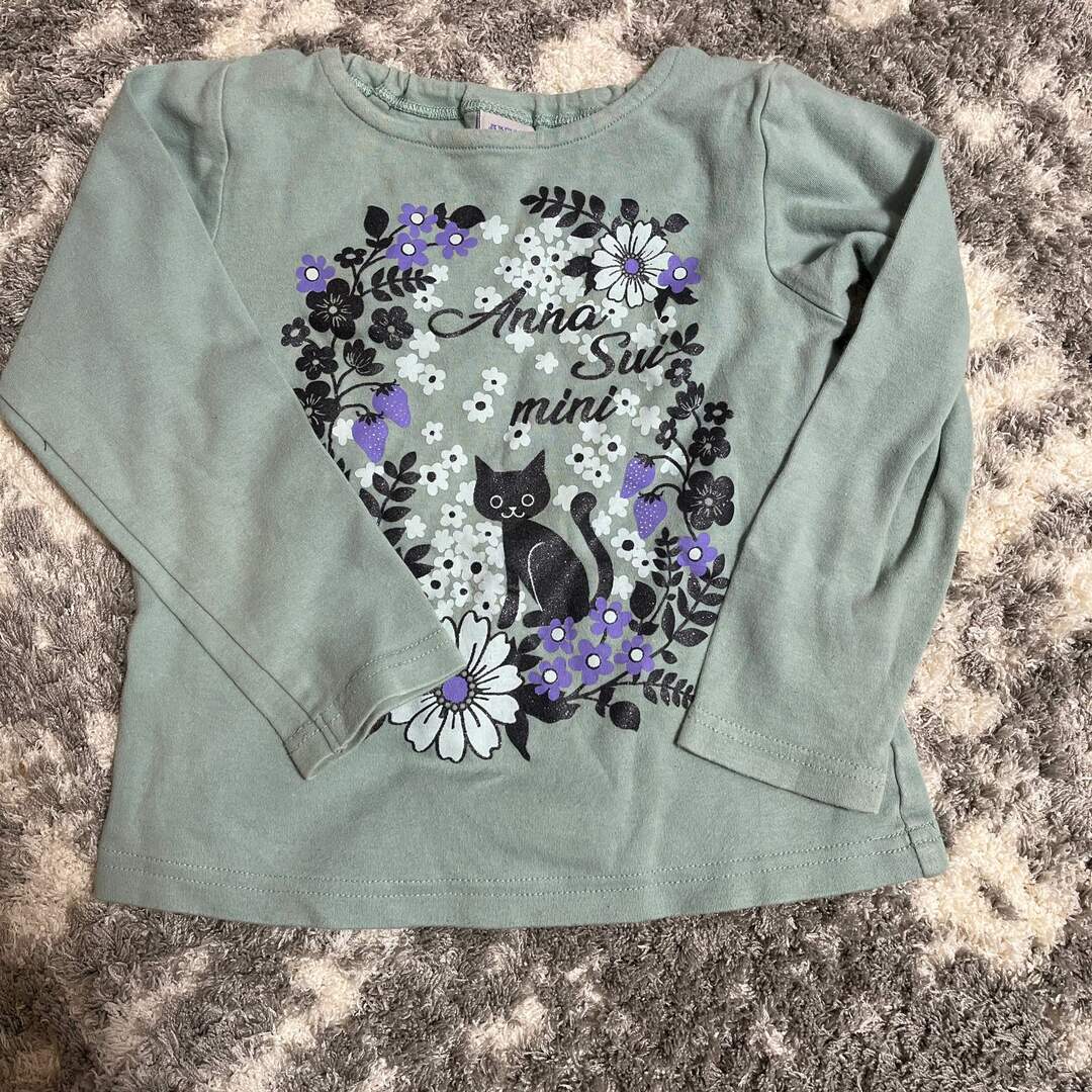 ANNA SUI mini(アナスイミニ)のアナスイミニ　ロングtシャツ 110cm キッズ/ベビー/マタニティのキッズ服女の子用(90cm~)(Tシャツ/カットソー)の商品写真