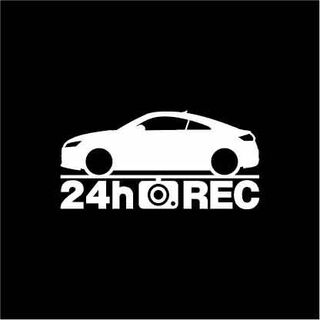 AUDI - 【ドラレコ】アウディ TTクーペ【FV系】24時間 録画中 ステッカー