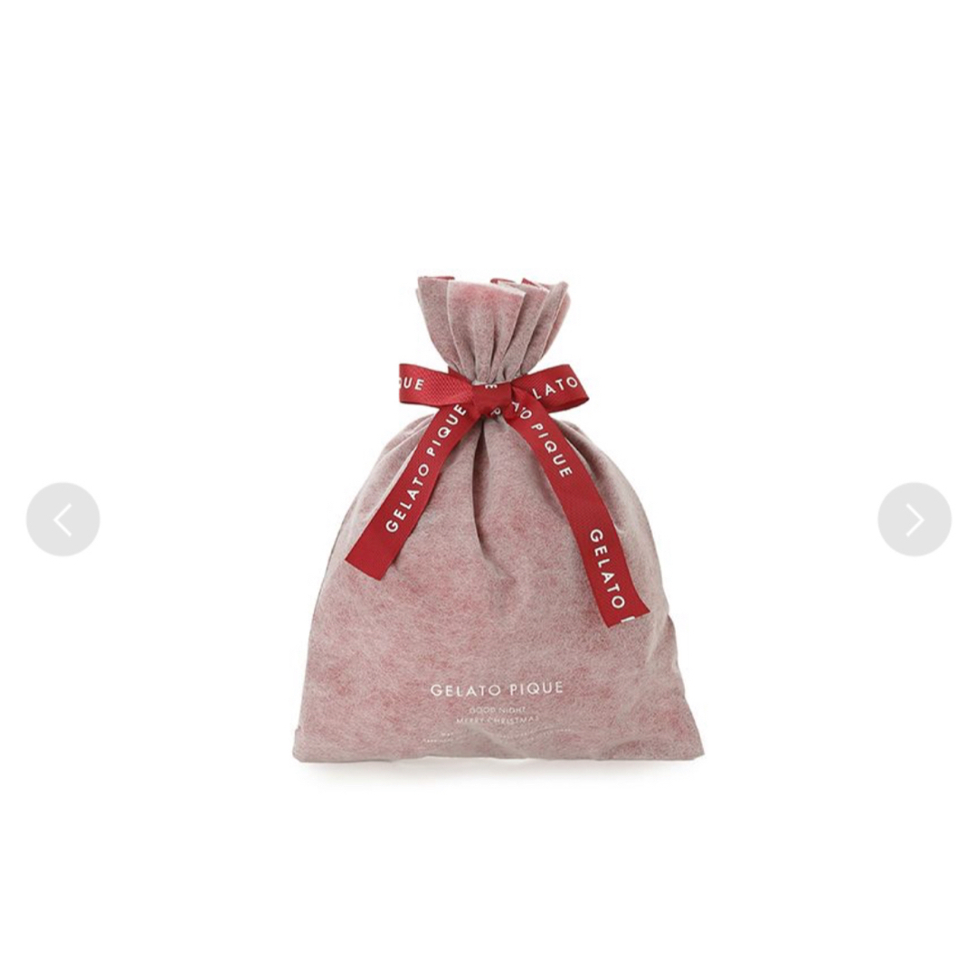 gelato pique(ジェラートピケ)のジェラートピケ　ラッピング　クリスマス　限定　巾着　ショッパー　S ハート レディースのバッグ(ショップ袋)の商品写真