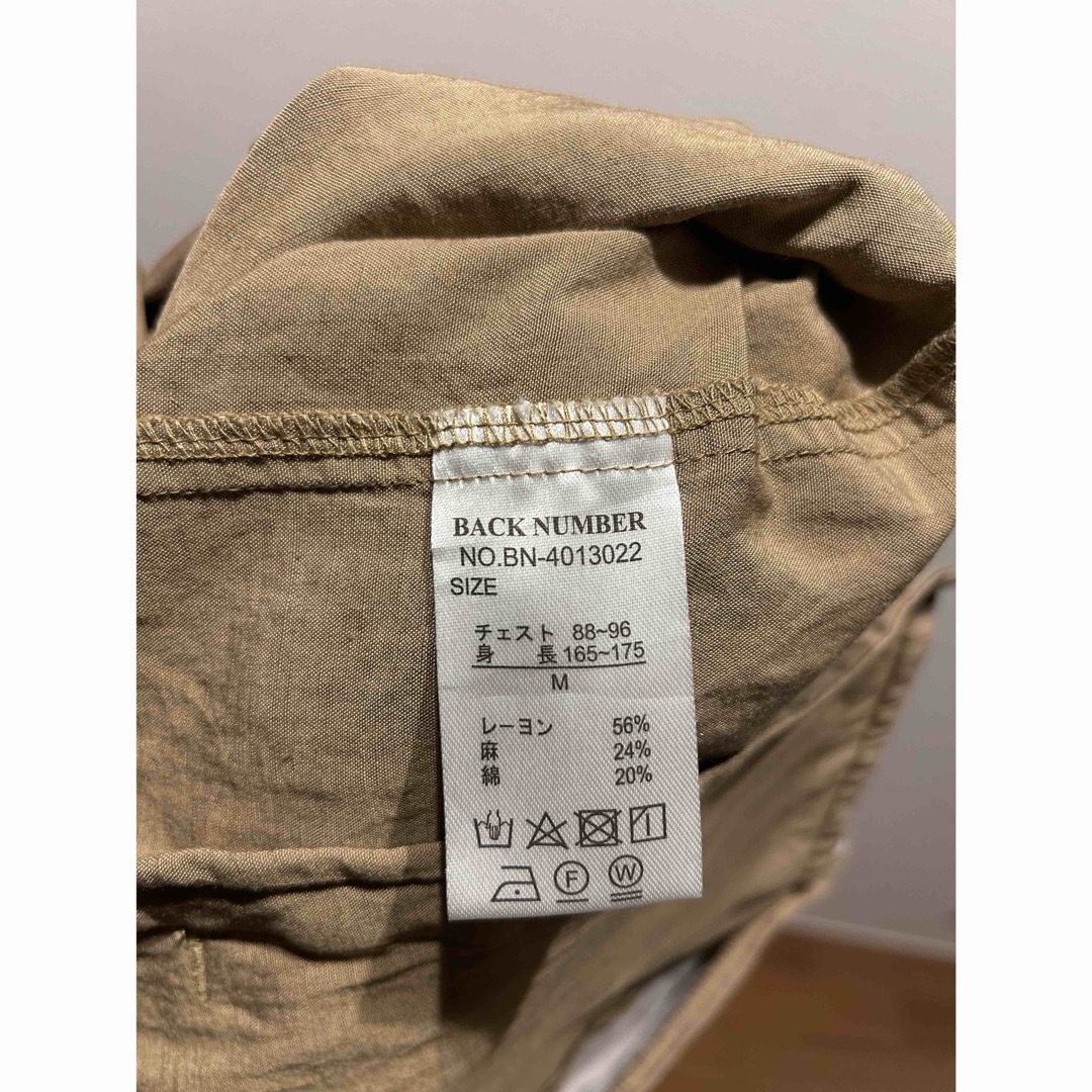 BACK NUMBER(バックナンバー)のブルゾン Mサイズ ベージュ メンズのジャケット/アウター(ブルゾン)の商品写真