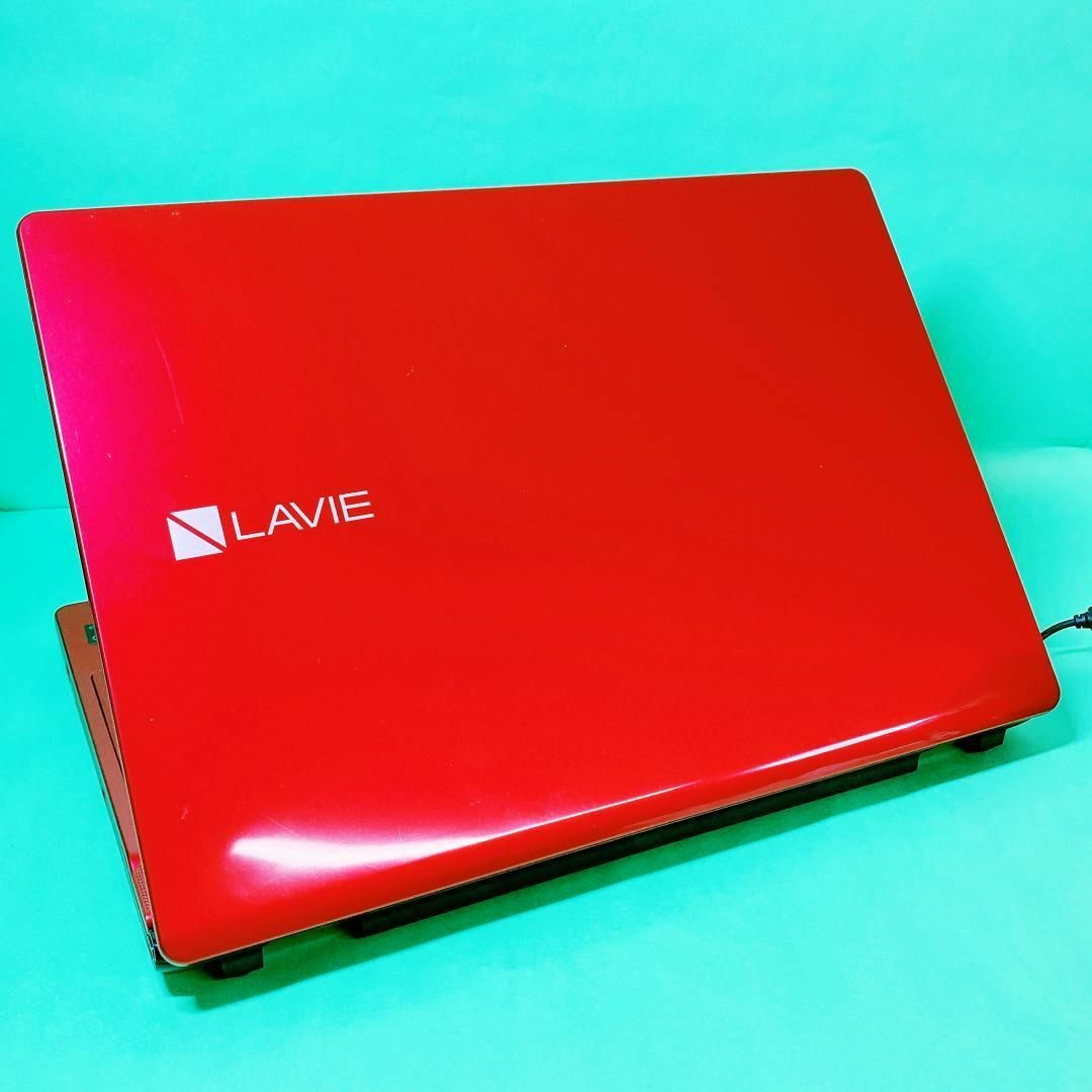 ★LAVIE★赤色★3世代Core-i5★新品SSD512GB★最新Win11★