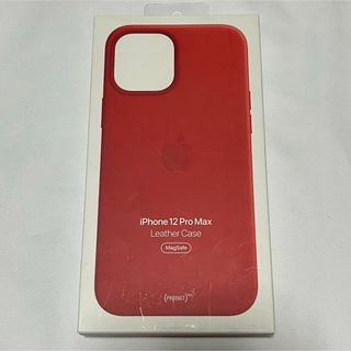 アップル(Apple)の新品◆ 純正 iPhone 12 Pro Max レザーフォリオ Red レッド(iPhoneケース)