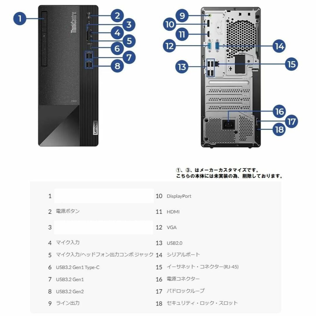 メモリ32GBLenovo ThinkCentre M720q Core i7 32GBメモリ