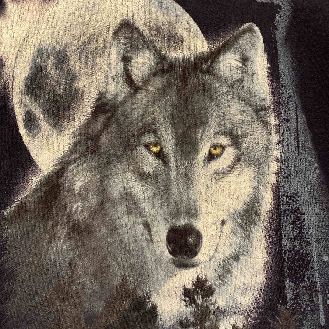JERZEES - 古着 狼 オオカミ ウルフ WOLF JERZEES スウェット