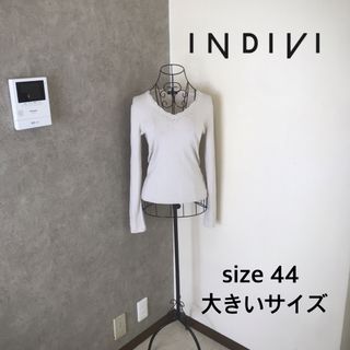 インディヴィ(INDIVI)のインディヴィ♡1度着用　大きいサイズ(カットソー(長袖/七分))