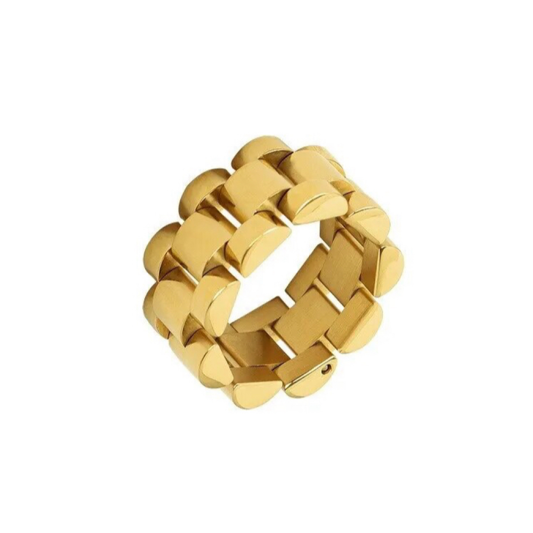 BEAUTY&YOUTH UNITED ARROWS(ビューティアンドユースユナイテッドアローズ)のClassical square ring gold No.1177 レディースのアクセサリー(リング(指輪))の商品写真