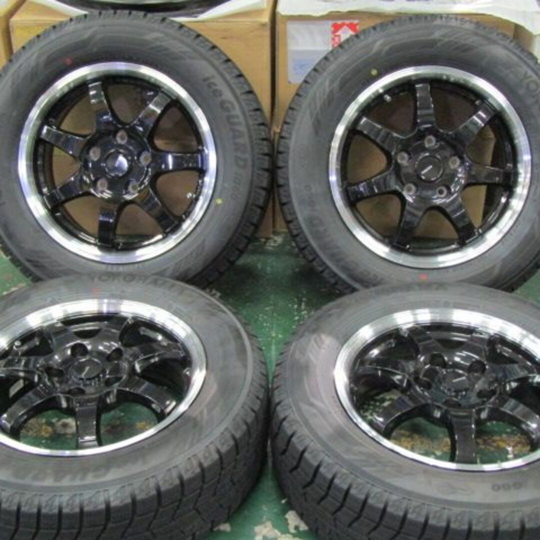 【冬のブラックホイール】ホットスタッフ G-SPEED P-03 セレナ専用