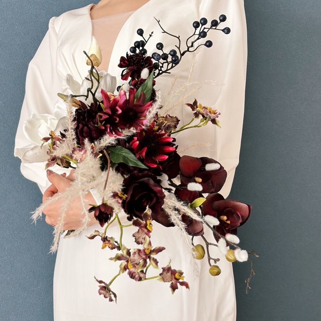 結婚式 前撮り ブーケ アーティフィシャルフラワー てろ 結婚式 前撮り ブーケ アーティフィシャルフラワー てろ