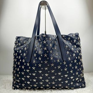 JIMMY CHOO - 【極美品】JIMMY CHOO PIMLICO スタッズ グリーン トート