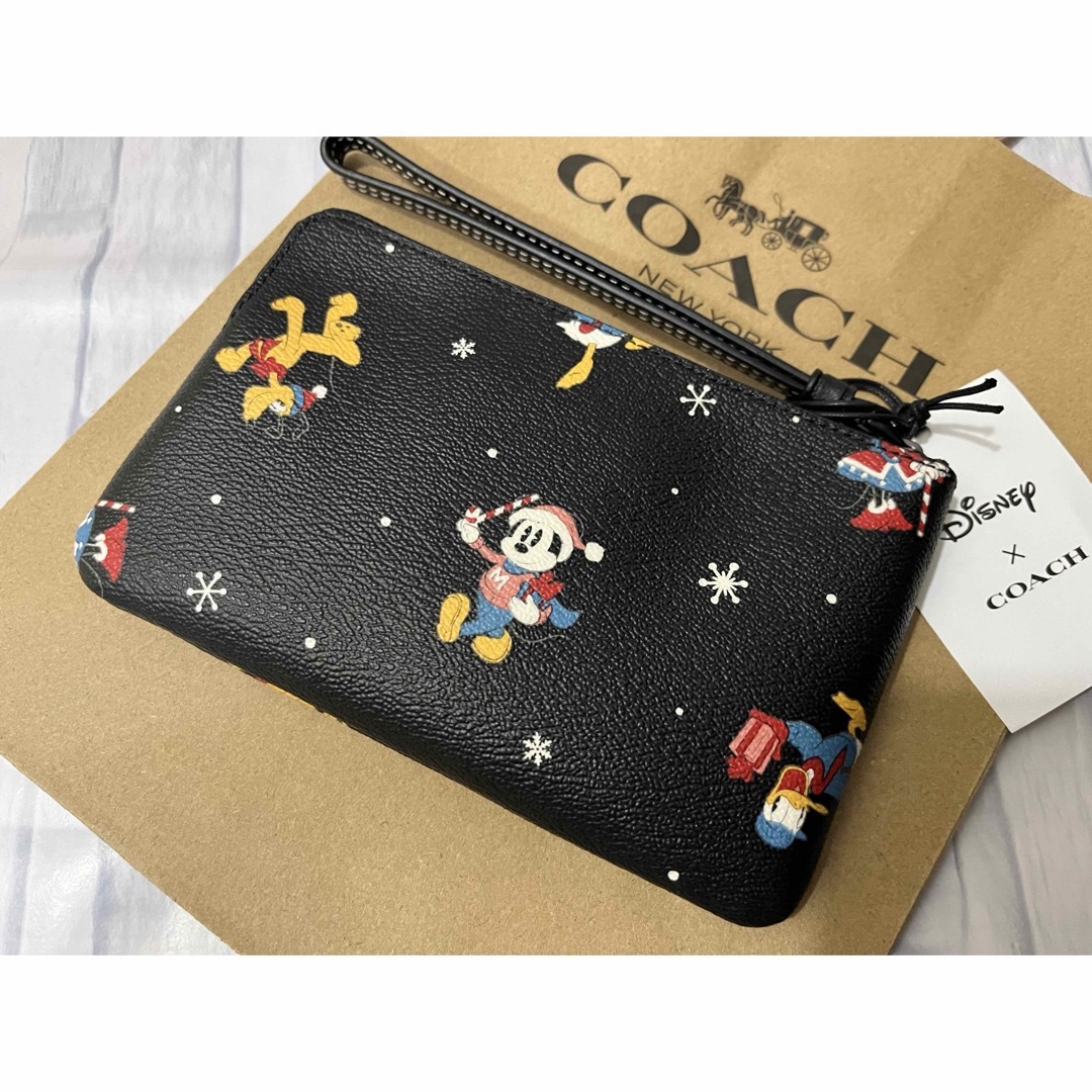 送料込 新品 COACH X ディズニー100周年コラボ 定期入 ミニー×プルート 送料込 新品 COACH X ディズニー100周年コラボ 定期入 ミニー×プルート