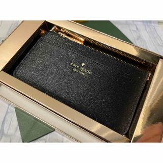 ケイトスペードサタデー(KATE SPADE SATURDAY)のケイトスペード グリマー グリッター ミックスド マテリアル カード ホルダー(パスケース/IDカードホルダー)