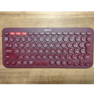 ロジクール(Logicool)のlogicool　ワイヤレスキーボード　Bluetooth　K380　red(PC周辺機器)