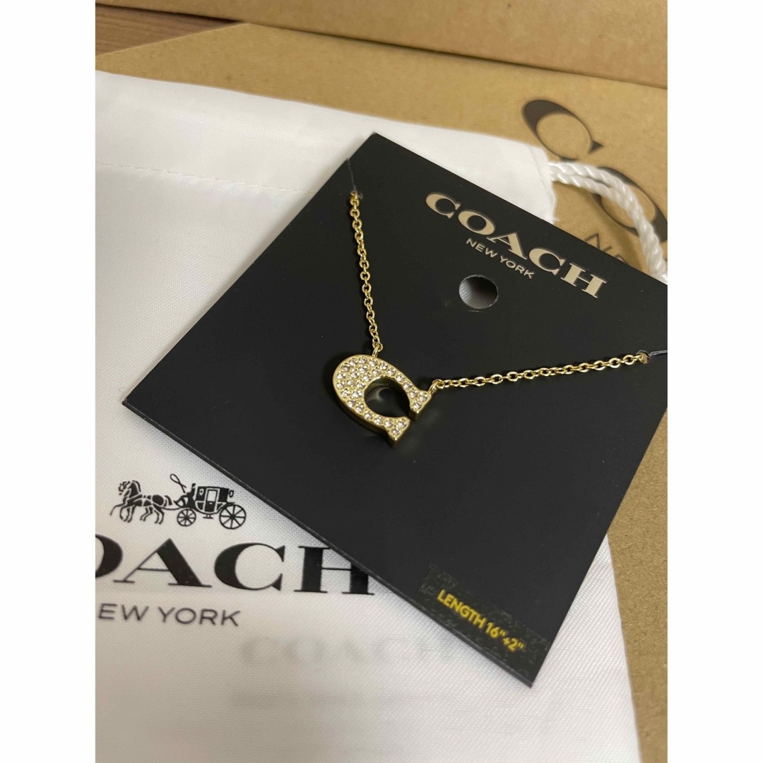 COACH(コーチ)の【新品・正規品】COACH レディース ネックレス 真鍮 GOLD 91433 レディースのアクセサリー(ネックレス)の商品写真