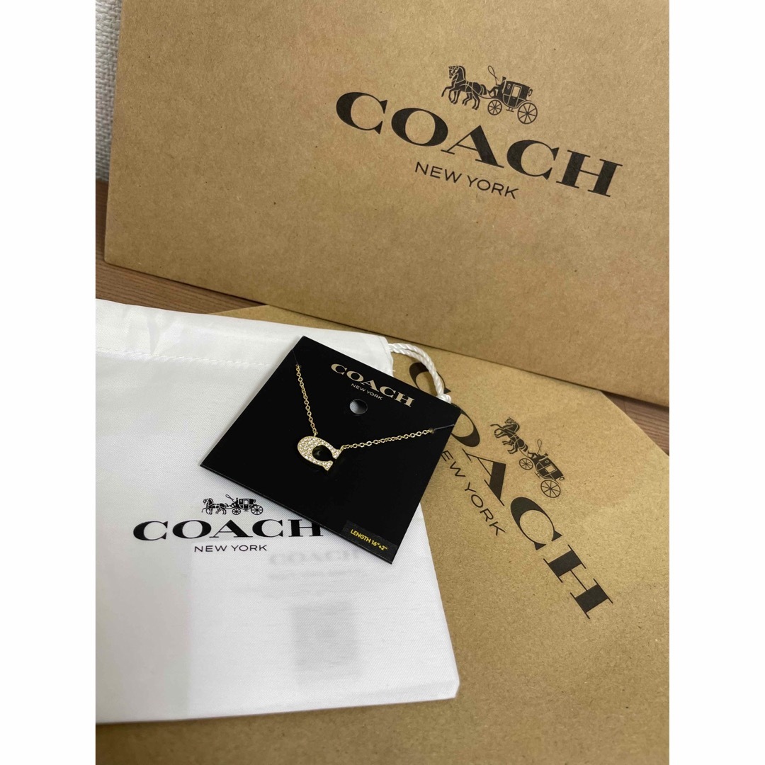 COACH(コーチ)の【新品・正規品】COACH レディース ネックレス 真鍮 GOLD 91433 レディースのアクセサリー(ネックレス)の商品写真