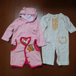 ベビーギャップ(babyGAP)のbabyGAP くまさんミミ カーディガン 他 3枚セット(ロンパース)