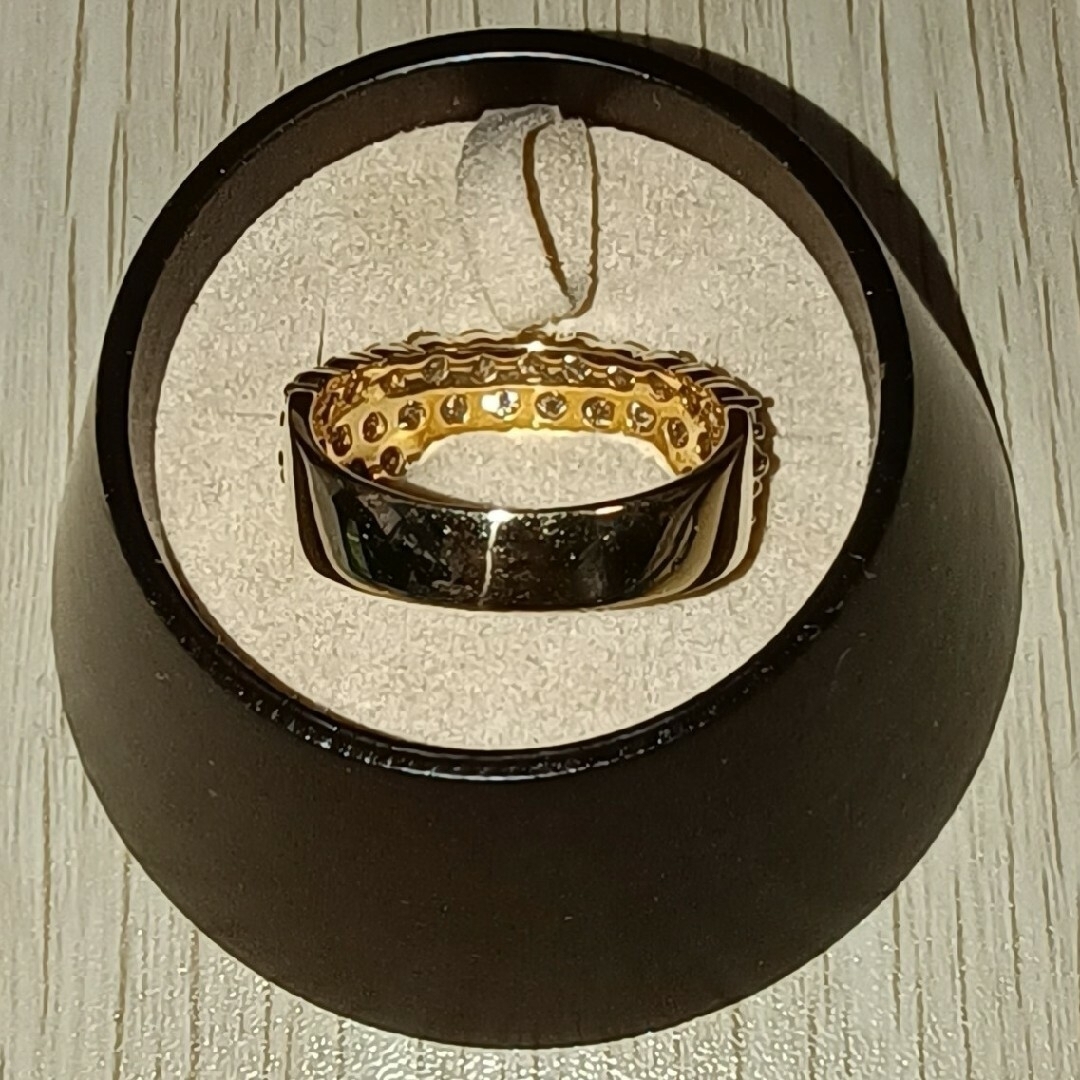 ２ctダイヤモンド　パヴェK18リング　16.5号 レディースのアクセサリー(リング(指輪))の商品写真
