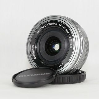 オリンパス(OLYMPUS)のオリンパス 電動パンケーキレンズ M.ZUIKO 14-42mm シルバー(レンズ(ズーム))