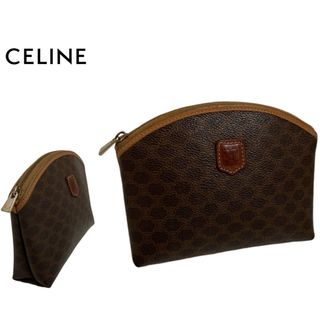 セリーヌ(celine)のOLD CELINE オールドセリーヌ ITALY製 マダカム柄 ブラゾンポーチ(ポーチ)