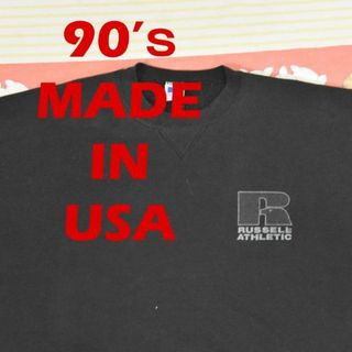 ラッセルアスレティック(Russell Athletic)のラッセル 90s 前Vスウェット 13407ｃ USA製 ビンテージ 00 80(スウェット)