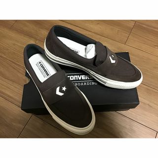 コンバース(CONVERSE)の【CONVERSE】ローファー ブラウン26.5cm【新品未使用】(スリッポン/モカシン)