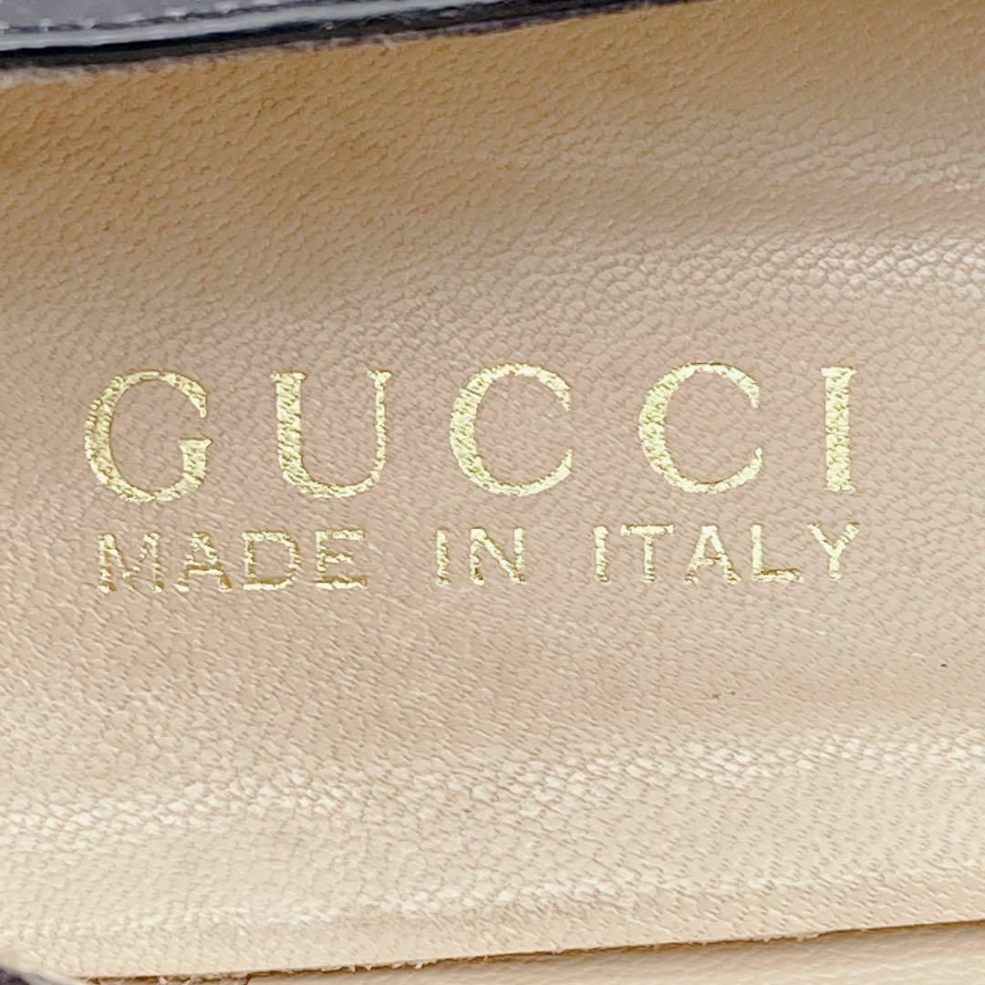 Gucci(グッチ)のGUCCI グッチ ビットローファー ローファー 金具 24 ブラック レディースの靴/シューズ(ローファー/革靴)の商品写真