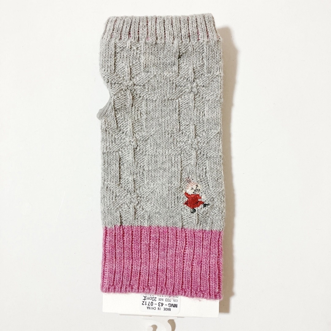MOOMIN(ムーミン)のムーミン リトルミイ バイカラー雪リンクス 指なしグローブ ハンドウォーマー D レディースのファッション小物(手袋)の商品写真