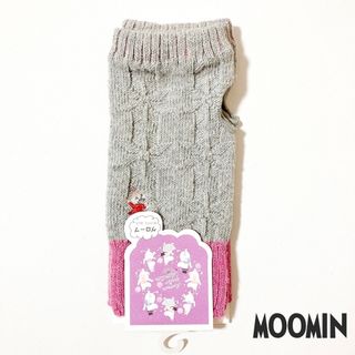 ムーミン(MOOMIN)のムーミン リトルミイ バイカラー雪リンクス 指なしグローブ ハンドウォーマー D(手袋)