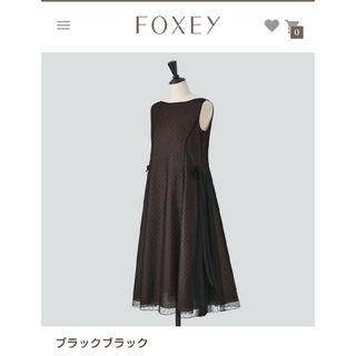 FOXEY NEW YORK  42サイズ　ミッドナイトネイビーワンピース