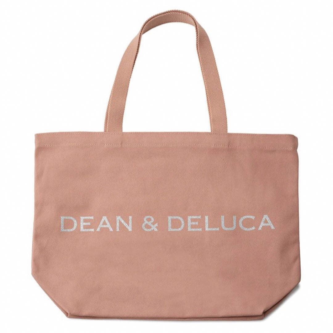 DEAN & DELUCA(ディーンアンドデルーカ)のDEAN & DELUCAチャリティートートバッグ　コーラル＆ブルーグレーL2枚 レディースのバッグ(トートバッグ)の商品写真